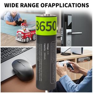 Batería de Iones de Litio IILEER de Alta Calidad, Recargable por USB, 18650, 3.7V, 2000mAh, 1200 Ciclos, 7400mWh, para Teléfonos Inteligentes - Product Image 6