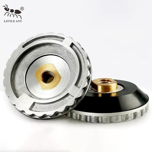 LITTLE ANT 100mm 알루미늄 고무 달팽이 잠금 커넥터 4 인치 가장자리 휠 연마 등판 홀더 버핑 패드 OEM 맞춤형 - Product Image 2