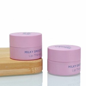 Customize Cosmetics Packaging Lip Balm Glass Jar 3G 5Ml 5 Gram 10 Gram Eye Cream <b>Container</b> with Plastic Lid - Product Image 3