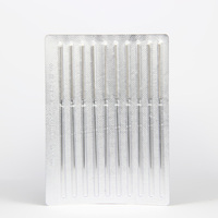 Aiguilles d'acupuncture stériles en acier inoxydable avec manche plat, 100 pièces/boîte, aiguilles d'acupuncture de médecine traditionnelle chinoise