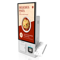 Terminal de commande en libre-service de 21,5 pouces avec paiement par carte et SDK pour restaurants et magasins d'alimentation en intérieur, avec logiciel