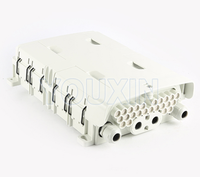 Boîtier de distribution de fibre optique FTTH 24 cœurs, boîte FAT, boîte optique intérieure/extérieure FTTX IP65 pour réseaux 4G WiFi