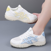 Chaussures de course décontractées classiques et sportives légères pour femmes, tendance mode, avec empeigne en maille, doublure et semelle souple amortissante, coupe large