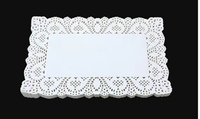 100 pièces de napperons ronds en papier blanc, napperons en dentelle, dessous-de-plat absorbants, dessous-de-plat pour gâteaux, décoration de table