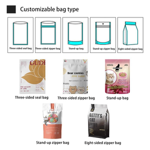 Chất lượng cao tùy chỉnh cấp thực phẩm rasealable dây kéo nhựa đứng lên túi hiển thị cho Gói Túi - Product Image 6