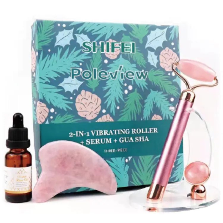 SHIFEI FACTORY Custom Private Label Skin Care Set Facial Skincare Kit with Jade Roller and Gua Sha set Manufacturer in China