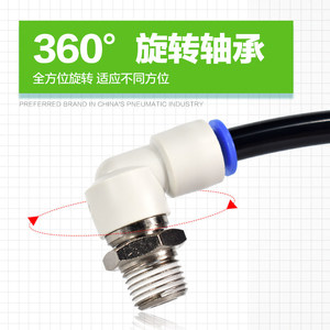 Acoplador Rápido SMC KXH04 06 08 10 12 M5 M6, Conector Neumático con Rosca Externa - Product Image 2