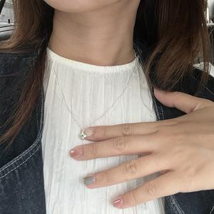 Collar con Flor de Rosa de Circonio Giratorio para Mujer, Cadena de Clavícula de Plata Pura S925, Estilo de Lujo de Alta Gama de Moda - Product Image 5