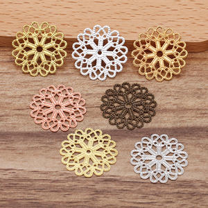 Qiyifeng <span class=keywords><strong>a</strong></span> des accessoires de bijoux de bricolage lavés à l'acide avec des composants de placage de cuivre de 5 couleurs de 23mm (06296) - Product Image 2