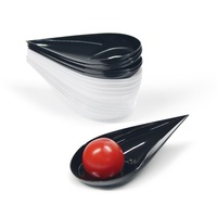 Runde PS Hartplastik Transparente Saucen- und Dessertschale für Fluglinien und Partys Modernes und Schlichtes Design Vorrätig