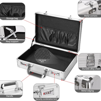 Boîte de rangement portable antichoc et anti-poussière avec double serrure à combinaison pour argent liquide et bijoux OEM