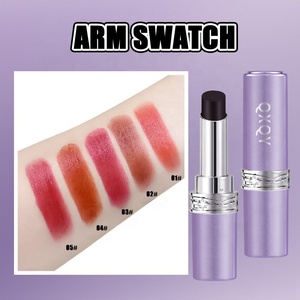 Noir luxe velours léger mat étanche changement de couleur rouge à lèvres longue durée bio maquillage rouge à lèvres cosmétiques - Product Image 3