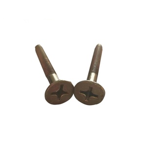 Vis de fixation au sol pour conteneurs en acier au carbone plaqué cuivre M6x45 M6x55 M6x65, vente directe usine JUNYANG, accessoires et pièces pour conteneurs - Product Image 1