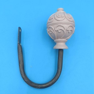 Classic <b>Wall</b> <b>Hook</b> White Ceramic Round Head Heavy Duty For Home Decoration Cabinet Curtain - Product Image 4