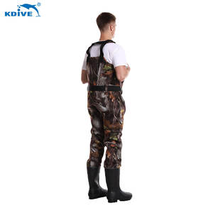 KDIVE-Botas de neopreno de camuflaje <span class=keywords><strong>para</strong></span> pesca, cofre de caza impermeable, fabricante OEM - Product Image 3