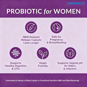 OEM/プライベートラベル 女性用プロバイオティクス錠剤メーカー 膣と腸の健康 |   慎重に配合されたプレバイオティクス クランベリー - Product Image 3