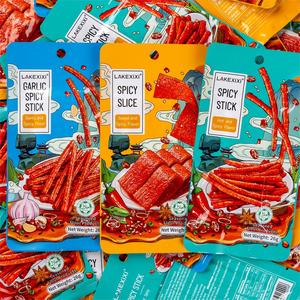 Lakelixi Oem Snack Halal comida china MRE comidas listas para comer exótico pone embalaje picante bolsas de gluten de frijol aperitivos de grano a granel - Product Image 5