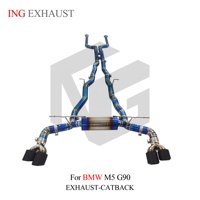 Système d'échappement Valvetronic Catback en titane de qualité supérieure ING pour BMW M5 G90 avec silencieux, échappement de haute qualité