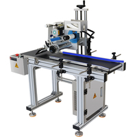 Machine d'étiquetage automatique d'autocollant adhésif pour carton de boîte de papier avec scellant de carton