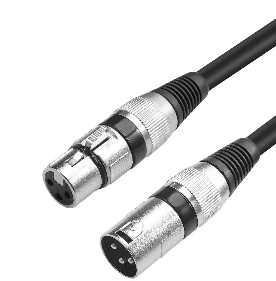 Cannon male to female microphone extension cable Cannon connector balance XLR Cannon head mixer microphone cable