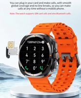 Nouvelle montre connectée Android YTY BW8 avec emplacement pour carte SIM, étanche IP65, écran IPS, chargeur sans fil, bracelet en gel de silice, boîtier en alliage, suivi d'activité