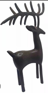 Figurine de renne moderne en aluminium, sculpture de cerf de Noël pour table, décoration artisanale pour la maison - Product Image 6