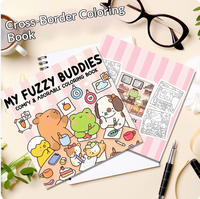 Mes compagnons en peluche : livre de coloriage confortable et adorable, papier doux, art au crayon pour enfants et adultes, design douillet
