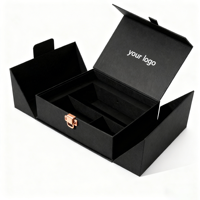 Boîte d'emballage cadeau magnétique à double porte de luxe sur mesure en gros pour parfum