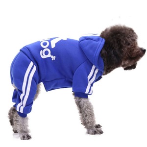 Vêtements personnalisés pour animaux de compagnie Fabricant à 4 pattes Vente en gros <span class=keywords><strong>Sweat</strong></span> à <span class=keywords><strong>capuche</strong></span> classique d'hiver pour chiot Vêtements à quatre pattes pour chien et chat - Product Image 5