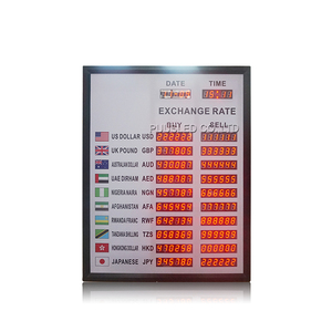 Affichage numérique LED électronique pour banque, é<span class=keywords><strong>change</strong></span> <span class=keywords><strong>de</strong></span> devises, écran d'affichage des <span class=keywords><strong>taux</strong></span> <span class=keywords><strong>de</strong></span> <span class=keywords><strong>change</strong></span>, panneau d'affichage des <span class=keywords><strong>taux</strong></span> <span class=keywords><strong>de</strong></span> <span class=keywords><strong>change</strong></span> - Product Image 1