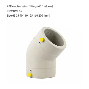 <span class=keywords><strong>PPR</strong></span> electrofusion phụ kiện 63-200mm 45 ° khuỷu tay hàn kết nối với xử lý bề mặt mịn cho đầu ống <span class=keywords><strong>ppr</strong></span> - Product Image 2