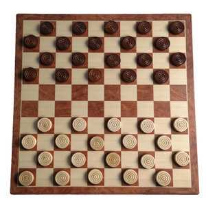 Juego <span class=keywords><strong>de</strong></span> Damas Internacionales <span class=keywords><strong>de</strong></span> Madera Personalizable con <span class=keywords><strong>100</strong></span> Piezas y Tablero <span class=keywords><strong>de</strong></span> 64 Cuadrículas con Esquinas Cuadradas para Entrenamiento y Competición - Product Image 3