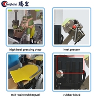 Tenghong TH-715A automatique universel hydraulique Sneaker chaussures en caoutchouc talon fixation presse Machine semelle presse Machines