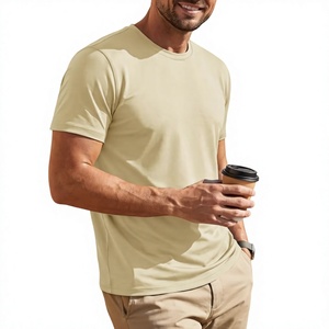 T-shirts confortables et légers pour hommes, coupe classique, manches courtes, 100% coton, 160 GSM, col rond, décontracté, basique, uni, haut d'été - Product Image 4