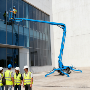 ลิฟท์ยกบูมแบบลากได้แท่นยกสำหรับคนแบบพ่วงยกบูมได้ออกแบบให้มีขนาดกะทัดรัด - Product Image 5