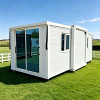 Maison conteneur extensible de luxe de 10 pieds, préfabriquée, mini-maison avec chambre et salle de bain, portable, pour jardin ou villa d'invités