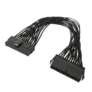 Male to Female PSU 24pin ATX Power Supply Extension Cable for Computer Motherboard