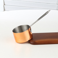 Casserole en acier inoxydable 304, casserole en métal poli, casserole à long manche, ustensiles de cuisine pour cuisinière à induction et à gaz