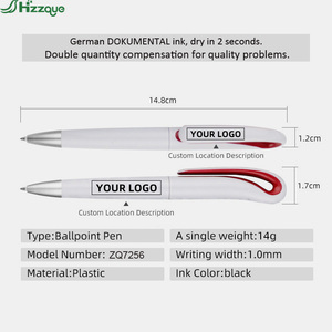 Chất lượng cao tùy chỉnh PVC bút bi khuyến mại bán buôn đầy màu sắc trắng điều hành thiết kế với logo in - Product Image 2