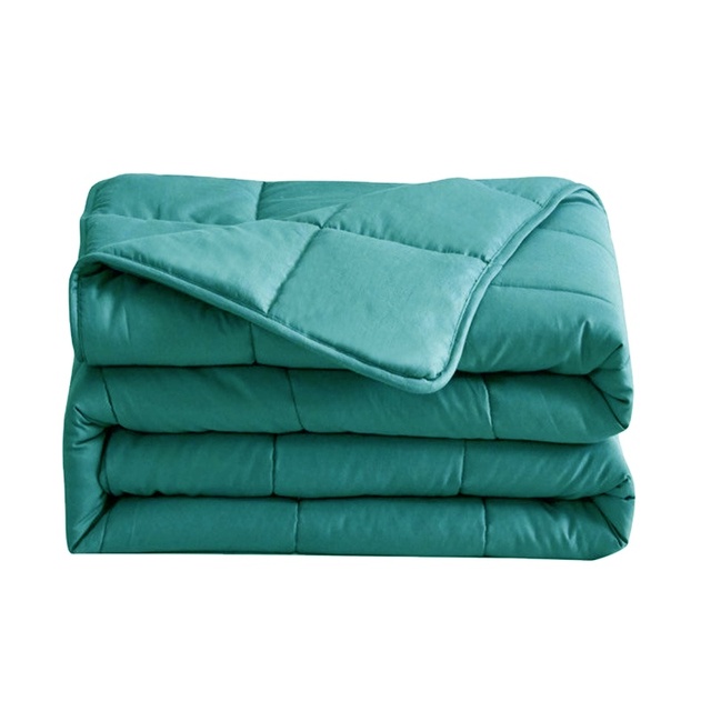 Luxury Bamboo Woven Breathable Therapy Weighted Blanket with Glass Beads 7 Layers Washable for Home Use Kids & Adults