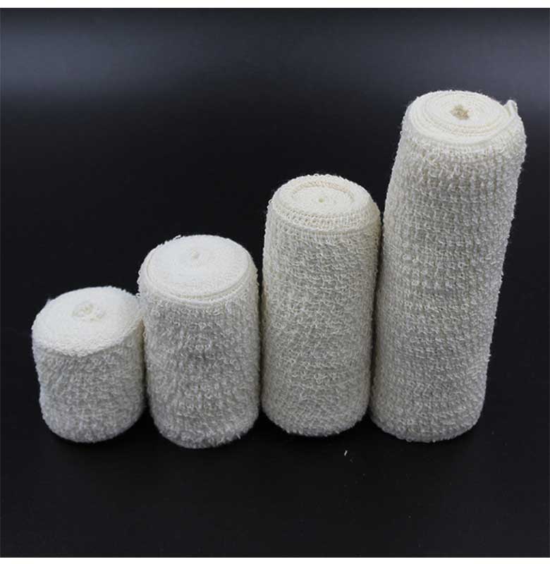 Adhesive stretch spandex elastic crepe bandage high compression elastic spandex wrinkle bandage