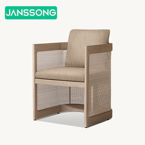 Conjunto de Muebles de Exterior Modernos para Resort con Sillas de Comedor para Villa y Hotel, Mesa de Teca, Muebles de Jardín para Patio - Product Image 6