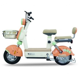 Vélo électrique pour femmes 48V 14 pouces, scooter électrique intelligent numérique à 3 vitesses pour adultes, double roues en acier, pneus larges, vélo électrique de ville - Product Image 2
