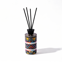 Diffuseur d'huiles essentielles coloré en verre, longue durée, écologique, diffuseur à bâtonnets, parfum sans flamme, ambiance premium pour la maison