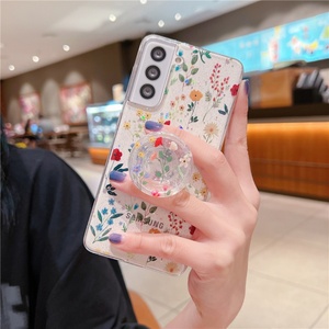 Funda Protectora para Teléfono con Soporte de Anillo y Flores Brillantes Transparentes IMD para Samsung A54 A53 A52 A51 A33 A24 A23 A22 A71 A72 A73 S21 S22 - Product Image 4
