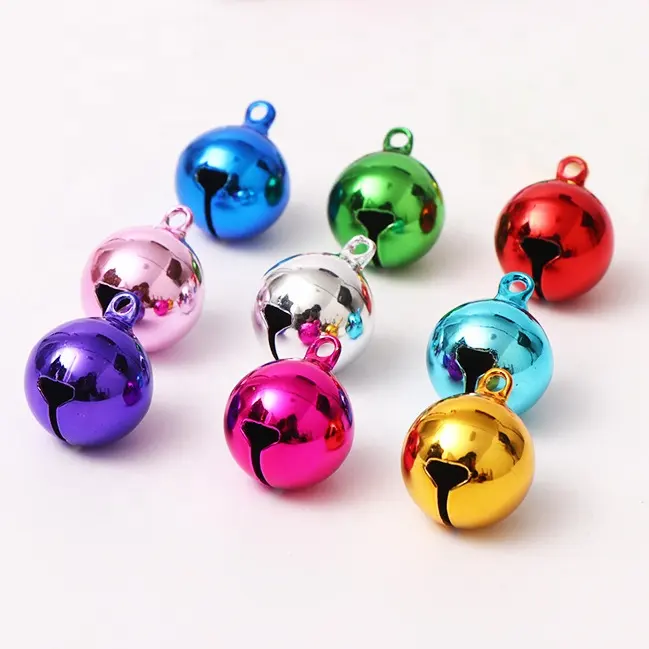 6mm-20mm DIY Iron Bell Small Metal Christmas Shiny Jingle Bells for Festival Party Decorations Jewelry Making Cat Dog Bells