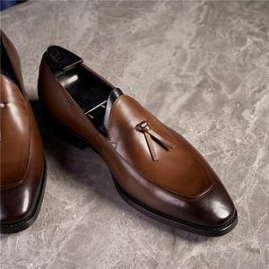 Chaussures habillées décontractées pour hommes, style britannique et coréen, à lacets carrés, respirantes, antidérapantes, légères, grandes tailles, pour affaires et mariages - Product Image 6