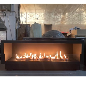 Chimenea de Gas de 60 Pulgadas con Control Remoto, Combustibles de Energía Limpia, Montaje Modular, Tamaño Personalizado Moderno - Product Image 6
