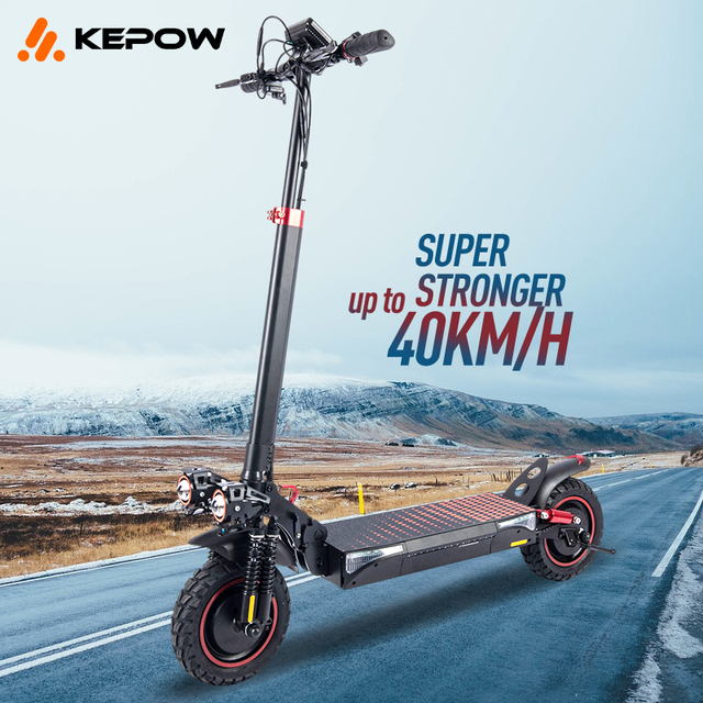 Height Adjustable High Quality 500/600w Powerful Dual Motor Off-Road Scooter T4 Adult Foldable Fast Electric Scooter Customized
