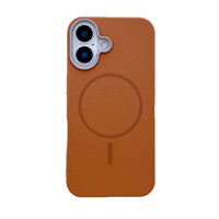 Étui de téléphone en cuir à motif d'affaires pour iPhone 16Pro Max 15pro 14 étui de protection aspiration magnétique sens de la peau Plus étui Iphone16